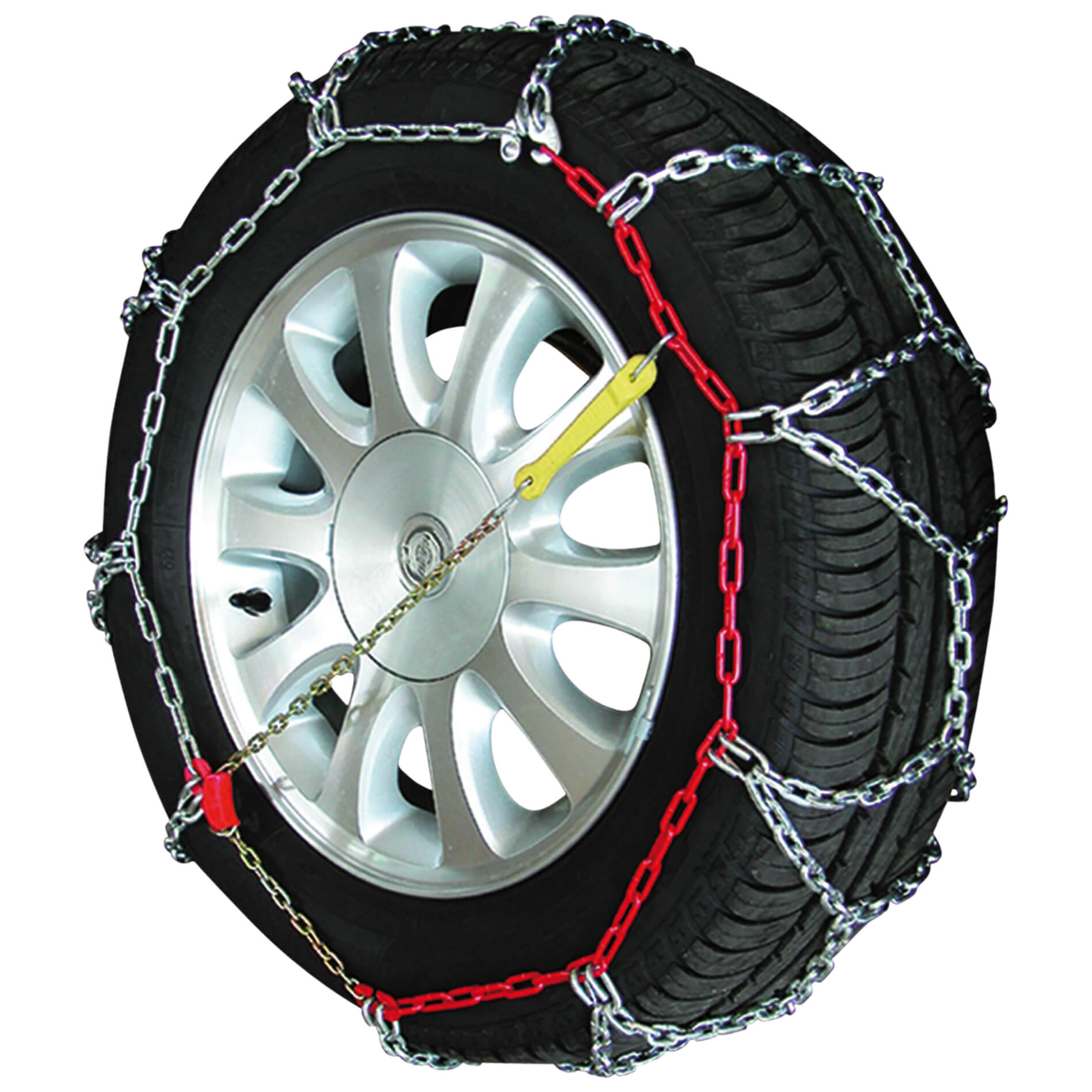 235/55 R18 Sumex Husky Textile Winter Car Wheel Ice Frost & Snow Chain Socks for 18 Tyres RED & WHITE 
