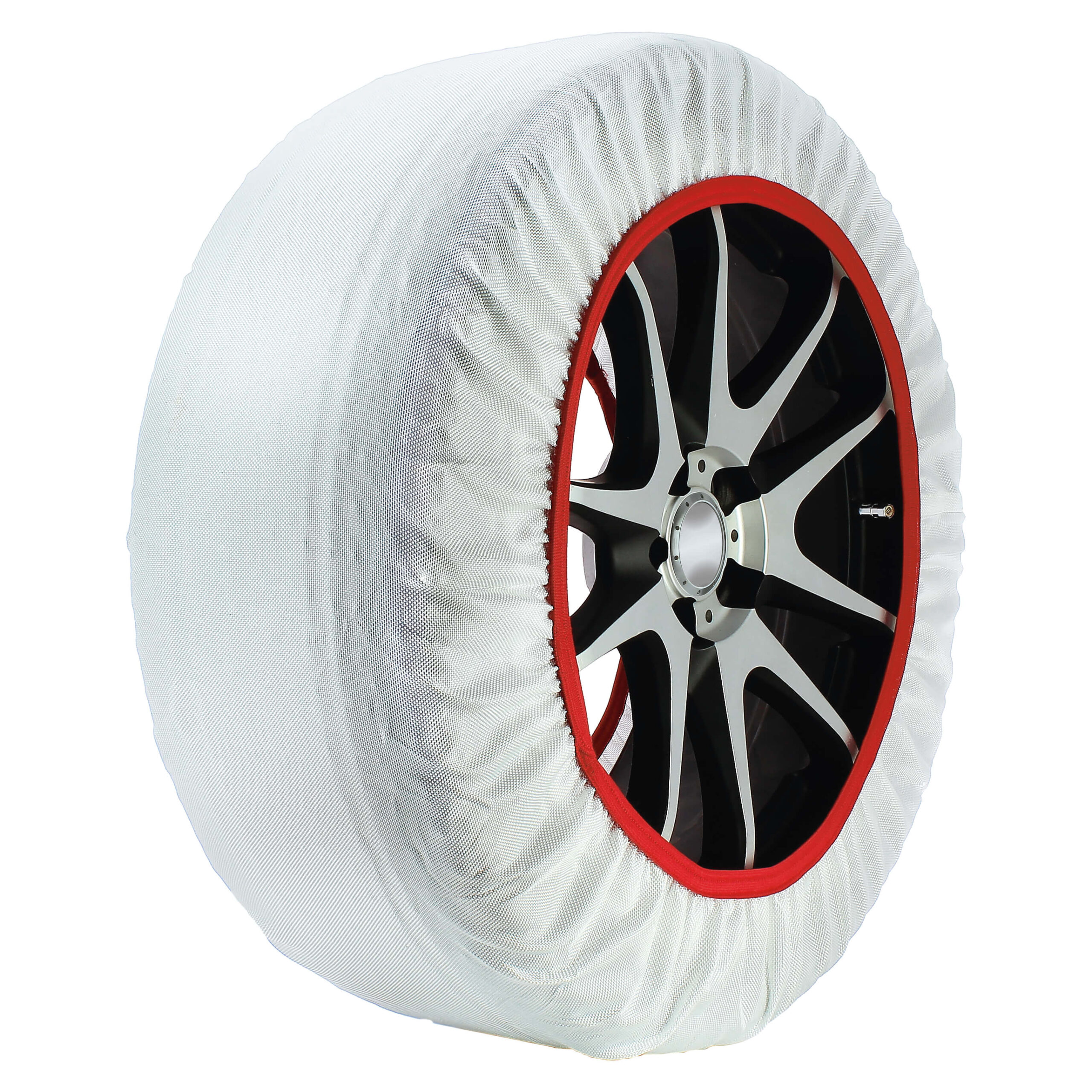 Husky Sumex Winter Textile Car Wheel Ice RED & WHITE 235/55 R19 Frost & Snow Chain Socks for 19 Tyres